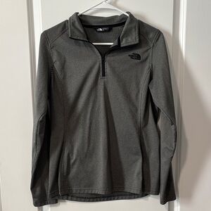 The North Face Gray Quarter-Zip Sweater